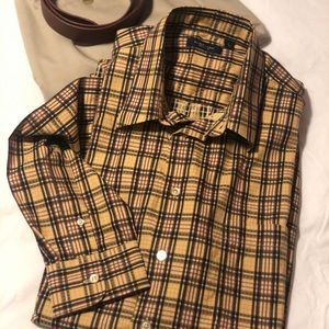 Men’s Burberry Long Sleeve Button Down Shirt